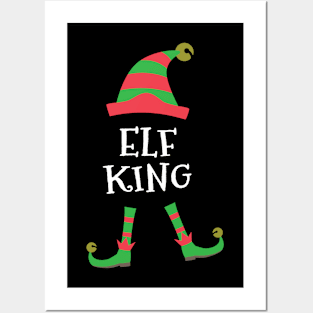 Elf King Funny Christmas Party Elf Costume Posters and Art